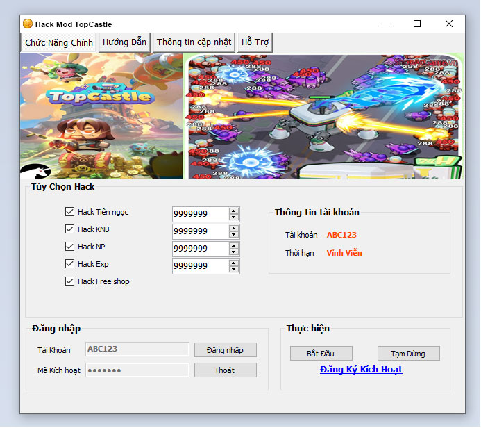 Hack Mod TopCastle Thành Công 100%