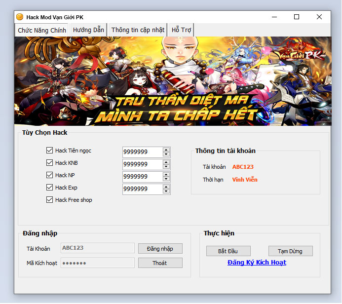 Hack Mod Vạn Giới PK Thành Công 100%