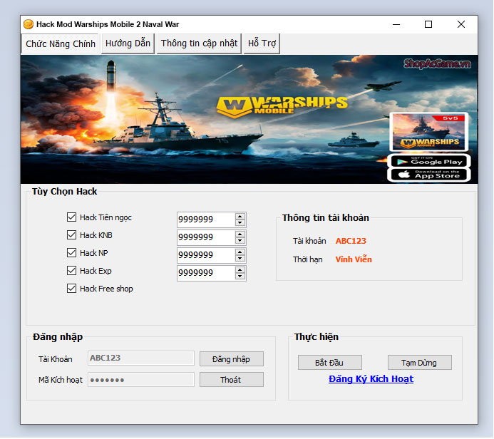 Hack Mod Warships Mobile 2 Naval War