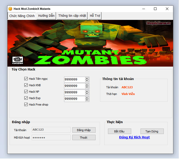 Hack Mod ZombieX Mutants