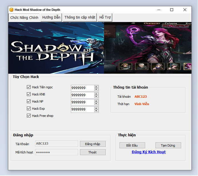 Hack Mod Shadow of the Depth