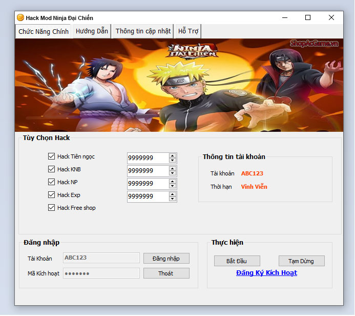 Hack Mod Ninja Đại Chiến