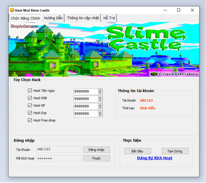 Hack Mod Slime Castle Thành Công 100%