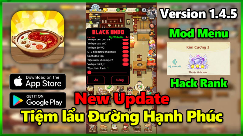 Hack Game Tiệm Lẩu Đường Hạnh Phúc - Phiên Bản Mới Nhất