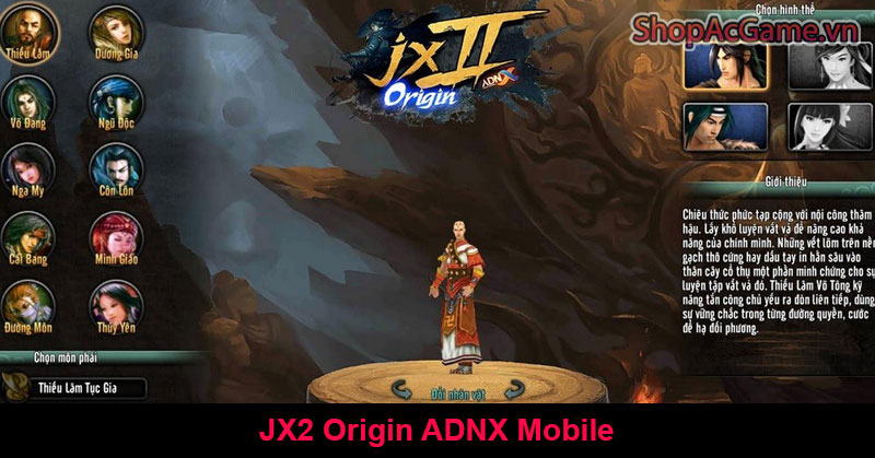 Code JX2 Origin ADNX Mobile