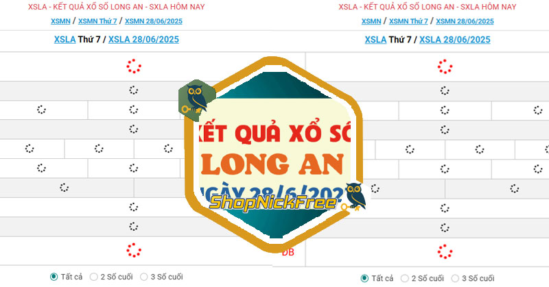 Kết quả xổ số Long An hôm nay 28/6/2025