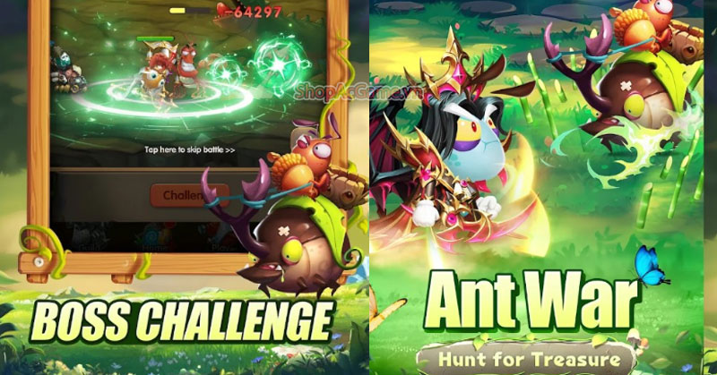 Mở rương bằng cách đánh bài? Ant Wars: Treasure Hunt