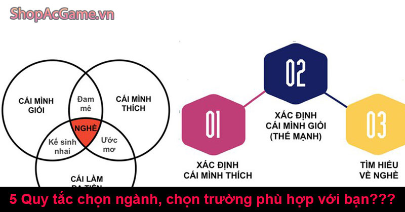 5 Quy tắc chọn ngành, chọn trường phù hợp với bạn???