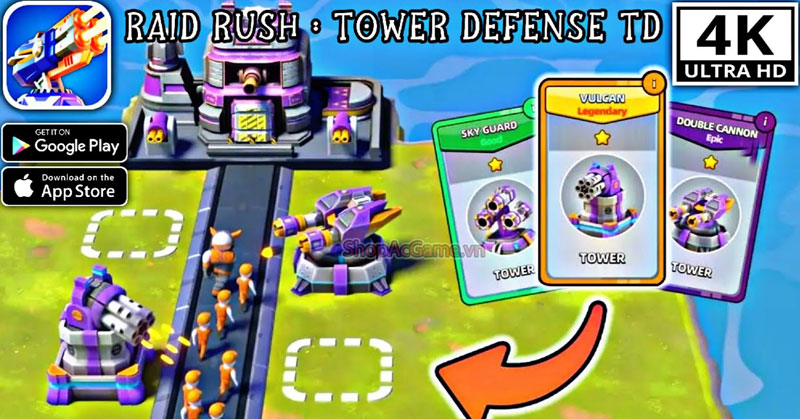 Raid Rush Tower Defense TD