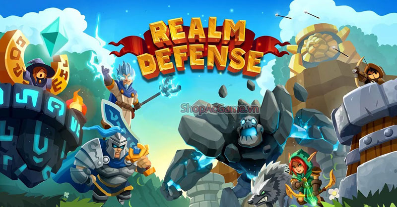 Realm Defenders người chơi chiến đấu bảo vệ vương quốc