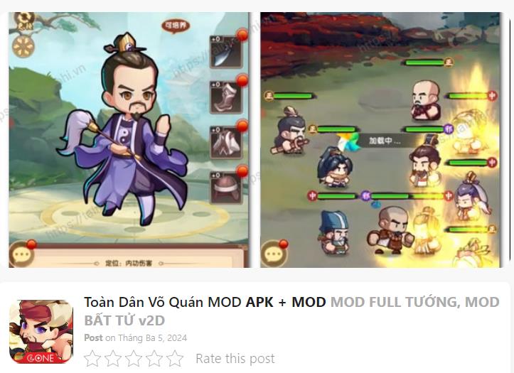 Hack Mod Toàn Dân Võ Quán