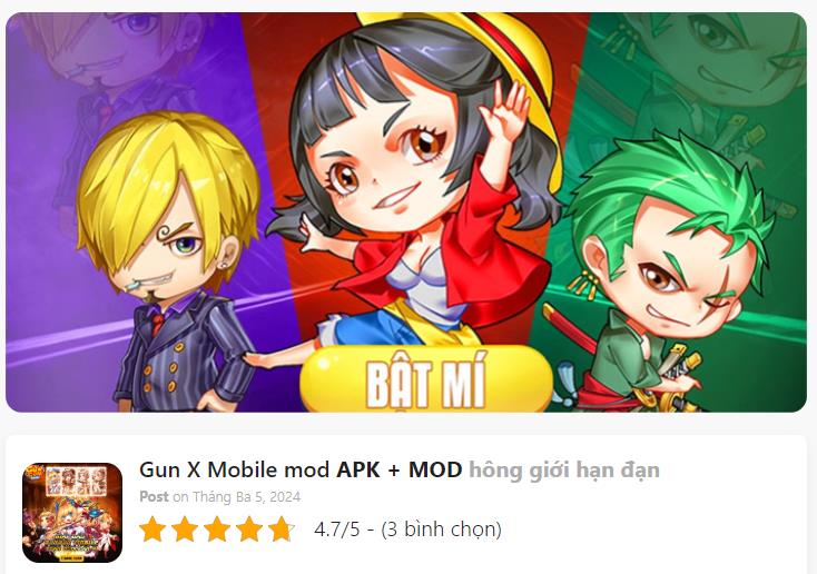 Hack Mod Gun X Mobile Thành Công 100%