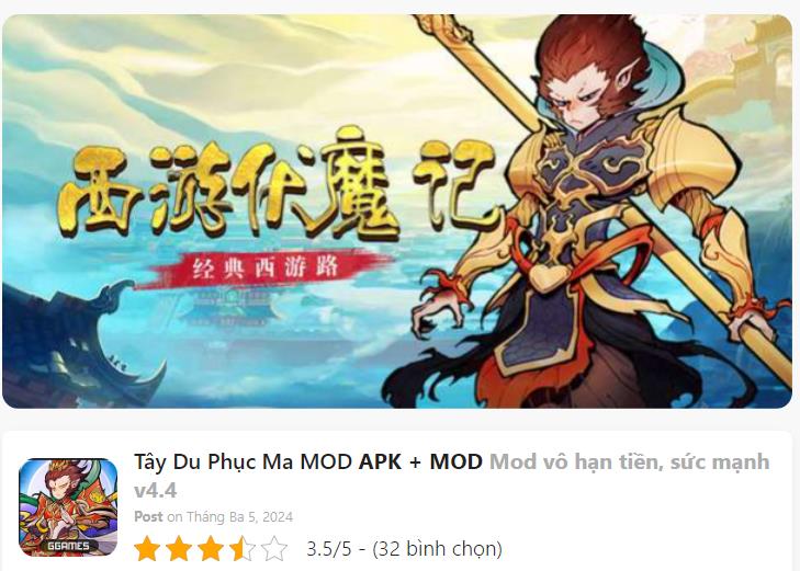 Hack Mod Tây Du Phục Ma