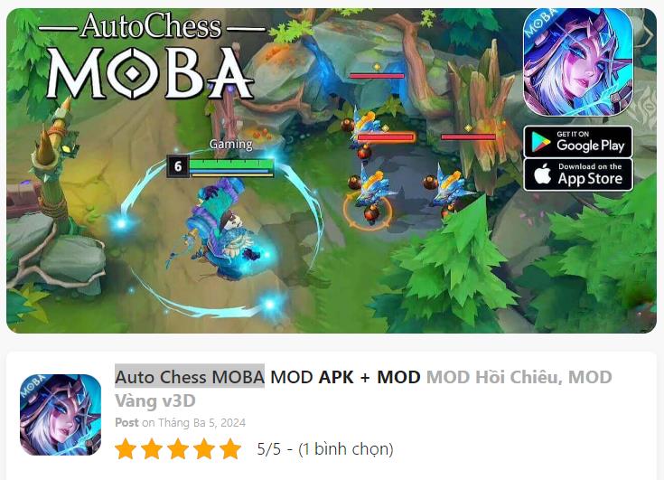 Hack Mod Auto Chess MOBA Thành Công 100%