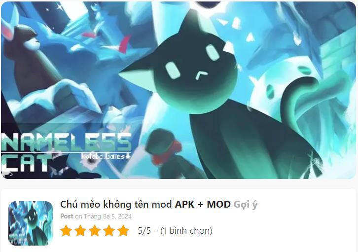 Hack Mod Chú Mèo Không Tên