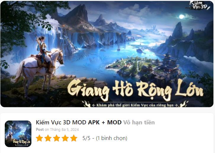 Hack Mod Kiếm Vực 3D Thành Công 100%