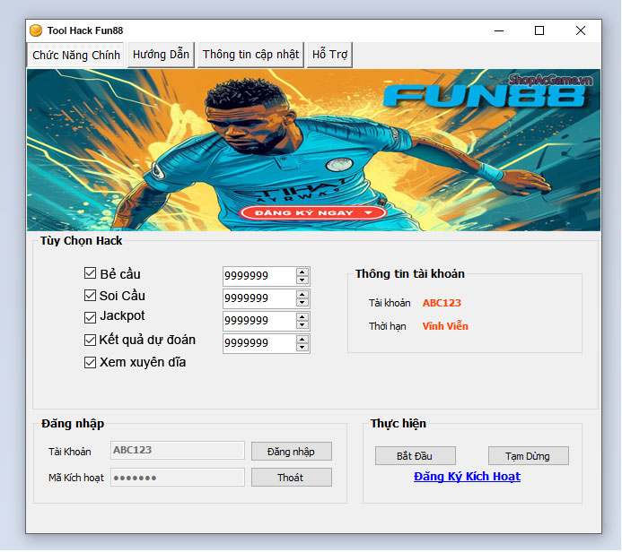 Hack Tool Fun88 Thành Công 100%