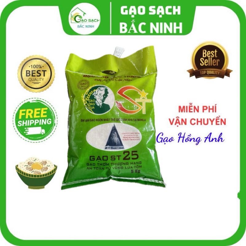 Review Gạo st25 túi 5kg dẻo cơm đậm vị