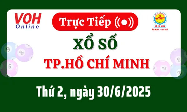 Kết quả xổ số TP.HCM ngày 30/06/2025
