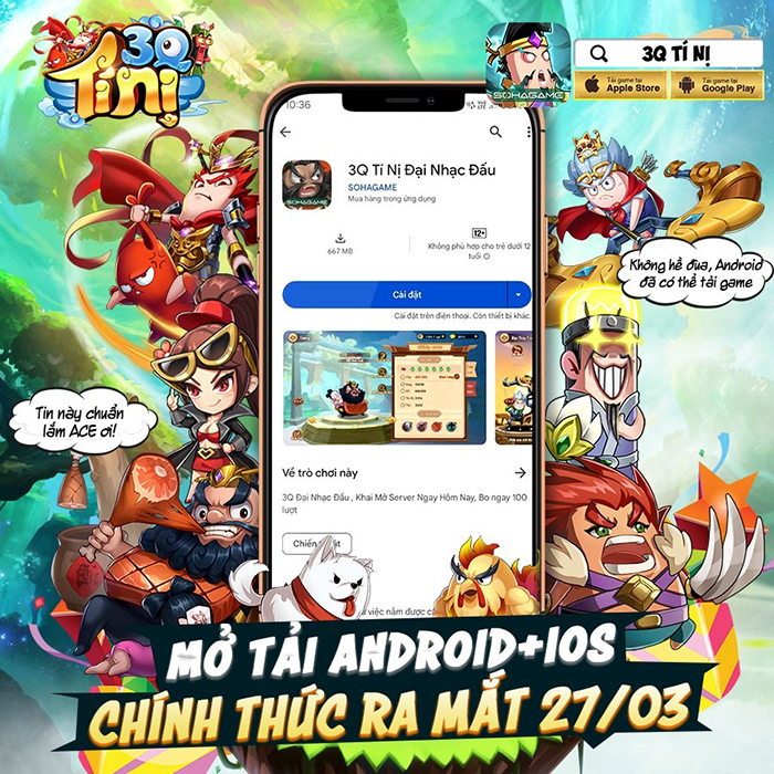 Game thủ đã có thể tải về 3Q Tí Nị để chờ ngày trải nghiệm 1 game Tam Quốc thú vị 0