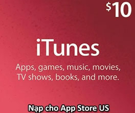 Thẻ iTunes Gift Card 10$ - US