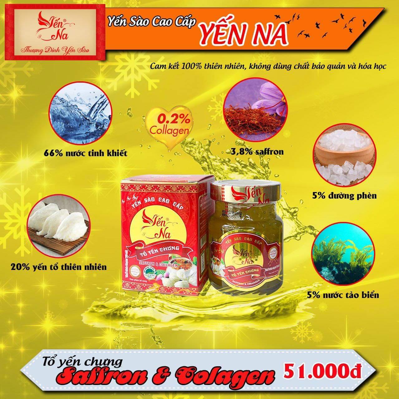 Tổ Yến Chưng Saffron & Tolagen